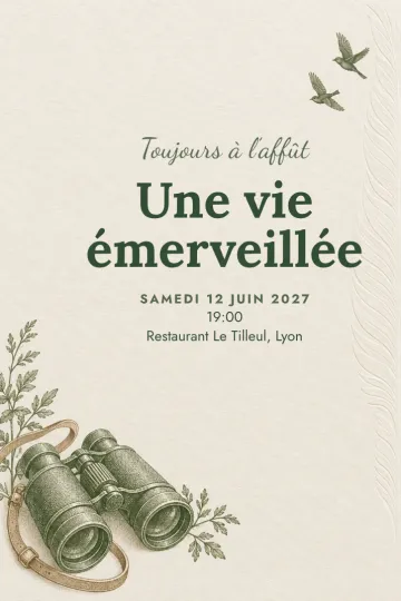 Invitation avec le modèle Regardons toujours ensemble