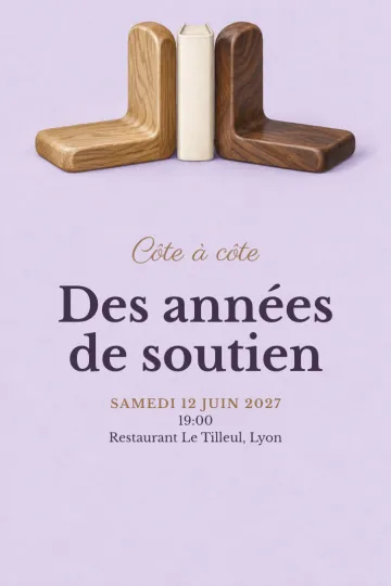 Invitation avec le modèle Se soutenir