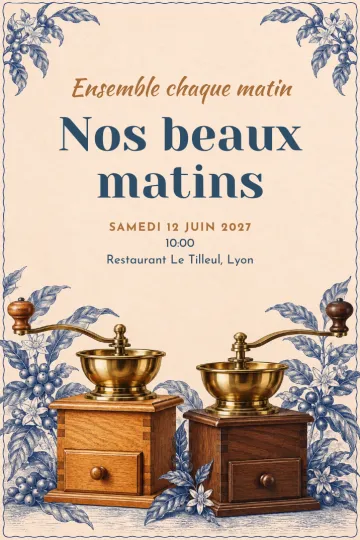 Invitation avec le modèle Ensemble chaque matin