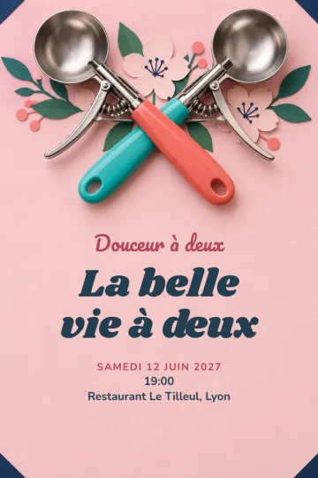 Invitation avec le modèle Créer ensemble