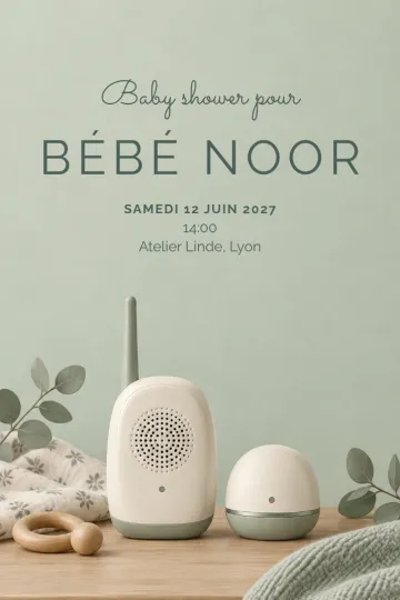 Invitation avec le modèle Un petit signal