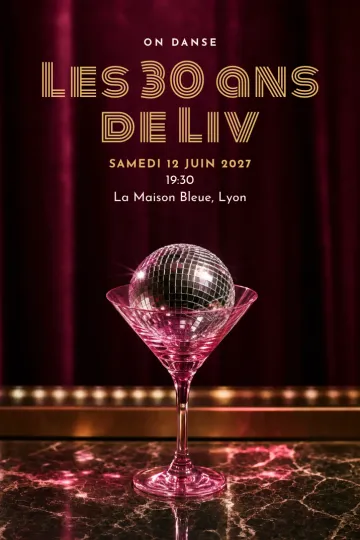 Invitation avec le modèle Martini disco