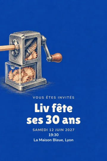 Invitation avec le modèle Un anniversaire bien taillé