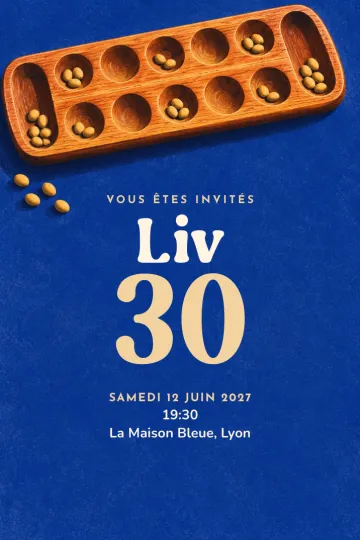 Invitation avec le modèle Soirée mancala