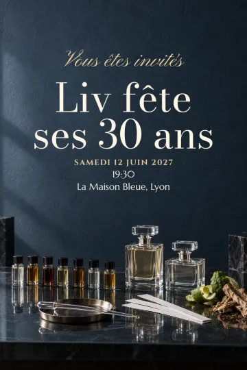 Invitation avec le modèle Atelier parfum