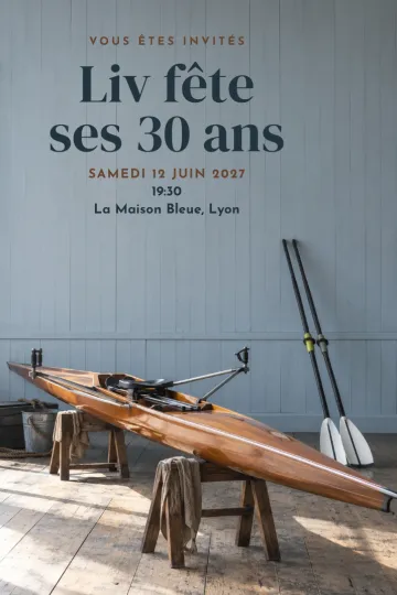 Invitation avec le modèle Hangar d'aviron