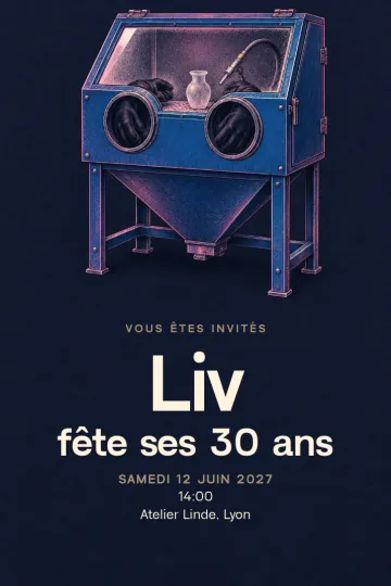 Invitation avec le modèle Une soirée verre dépoli
