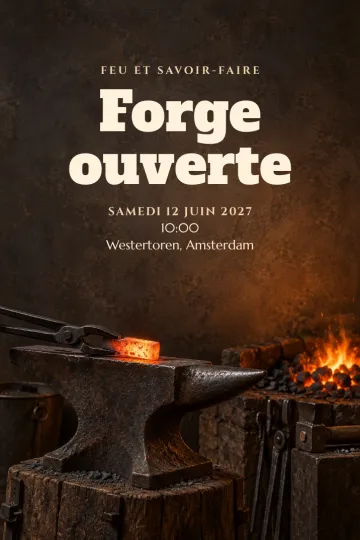 Invitation avec le modèle Feu et savoir-faire