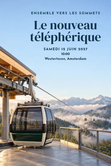Invitation avec le modèle Une liaison plus haute