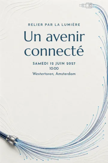 Invitation avec le modèle Relier par la lumière