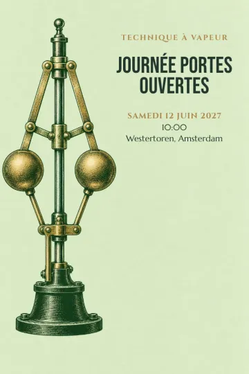 Invitation avec le modèle Technique vapeur