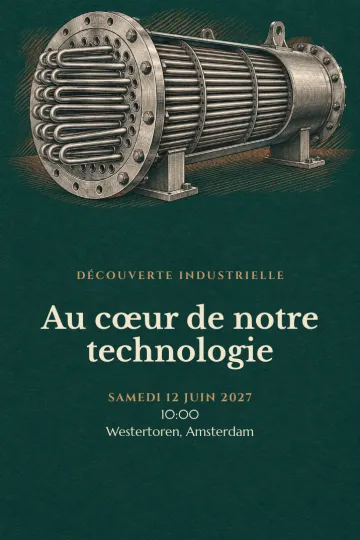 Invitation avec le modèle Découverte industrielle