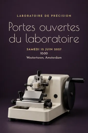 Invitation avec le modèle Laboratoire de précision