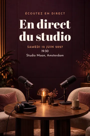 Invitation avec le modèle Podcast en direct