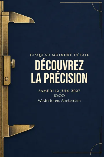 Invitation avec le modèle Jusqu'au moindre détail