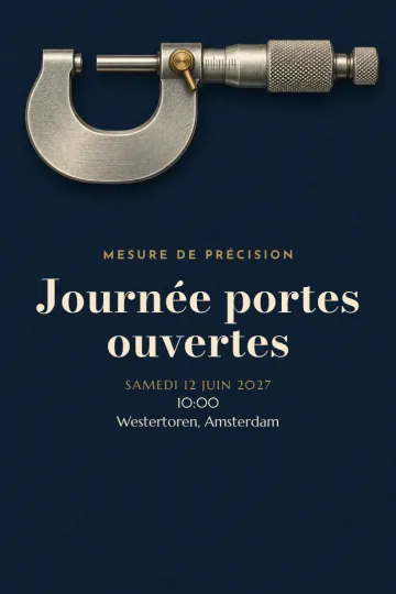 Invitation avec le modèle Mesure de précision