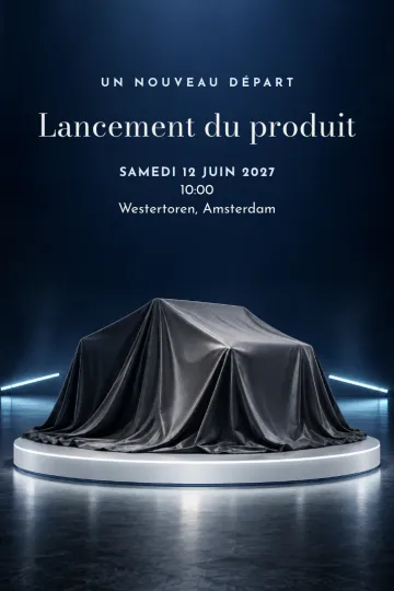 Invitation avec le modèle La révélation