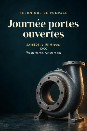 Invitation avec le modèle Technique de pompage