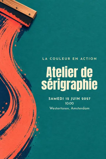 Invitation avec le modèle La couleur en action