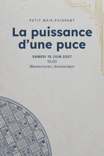 Invitation avec le modèle Petit et grand
