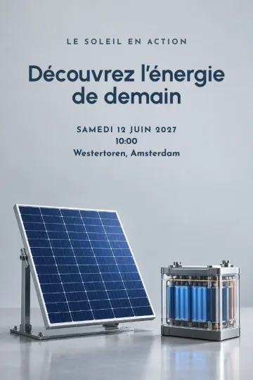 Invitation avec le modèle Le soleil en action