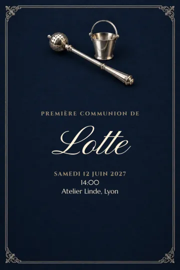 Invitation avec le modèle Une bénédiction proche