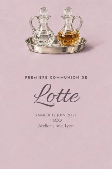 Invitation avec le modèle Un moment précieux