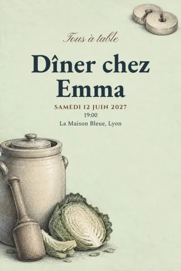 Invitation avec le modèle Soirée fermentation