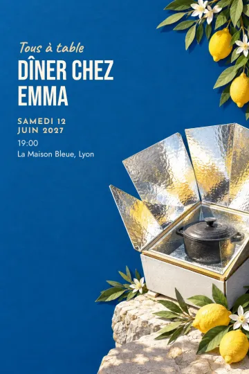 Invitation avec le modèle Cuisiner au soleil