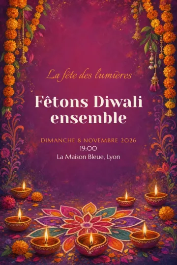 Invitation avec le modèle Diwali