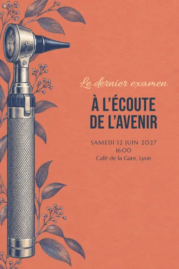 Invitation avec le modèle Départ de l’audiologue