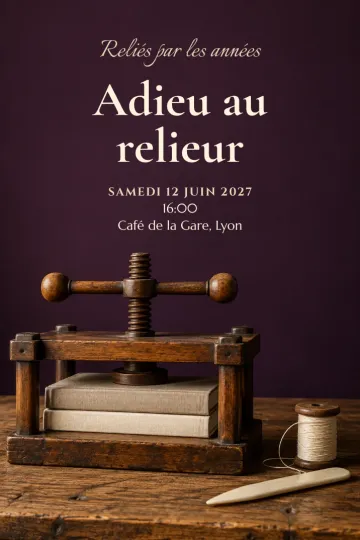Invitation avec le modèle Reliés par les années