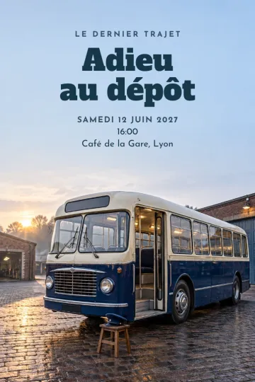Invitation avec le modèle Le dernier trajet