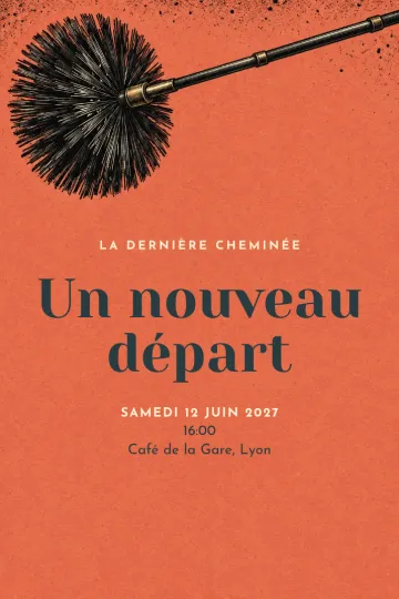 Invitation avec le modèle Départ du ramoneur