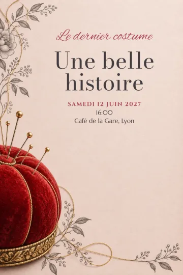 Invitation avec le modèle Départ du costumier
