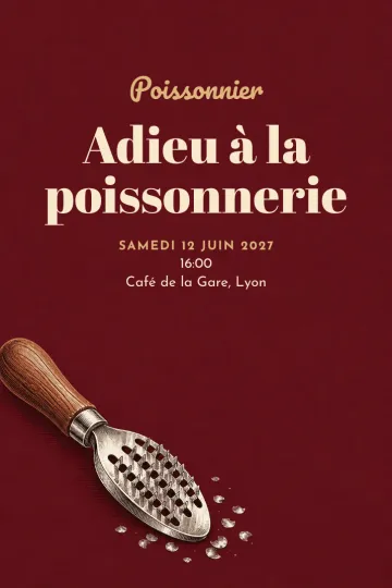 Invitation avec le modèle Poissonnier