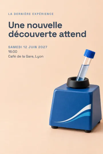 Invitation avec le modèle Départ du technicien de labo