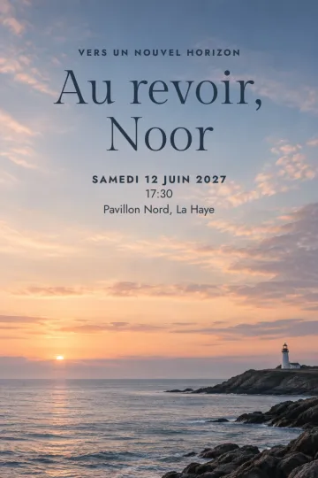 Invitation avec le modèle Phare à l'aube