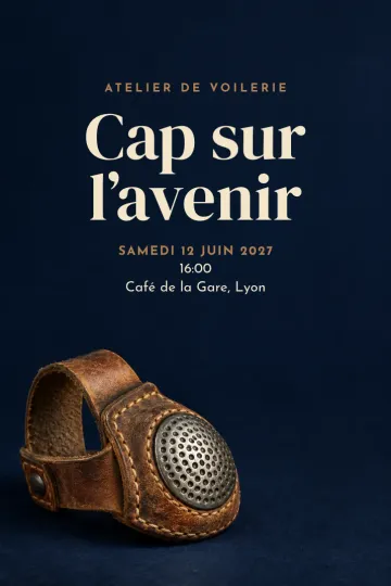 Invitation avec le modèle Atelier de voilier