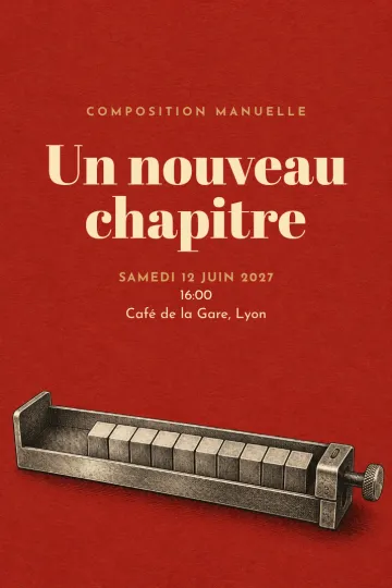 Invitation avec le modèle Composition manuelle