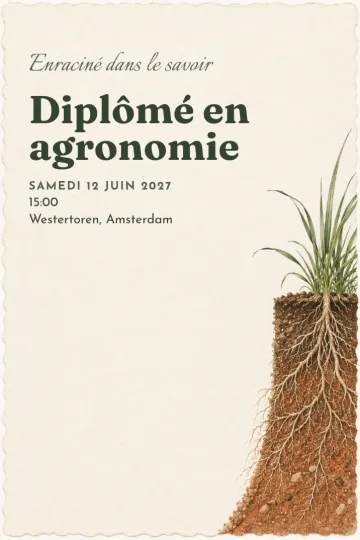 Invitation avec le modèle Enraciné dans le savoir