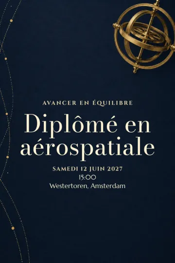 Invitation avec le modèle Avancer en équilibre