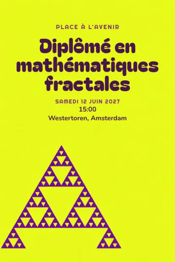 Invitation avec le modèle Mathématiques fractales
