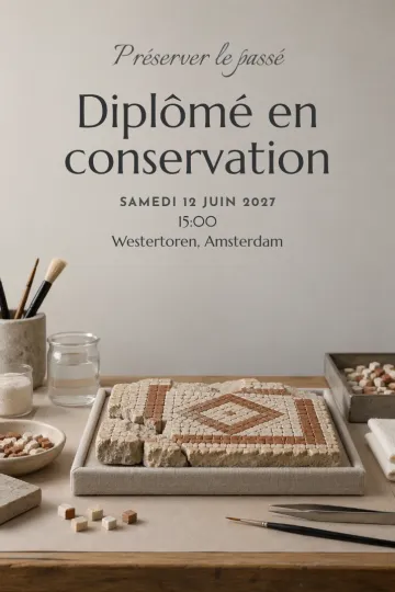 Invitation avec le modèle Préserver le passé