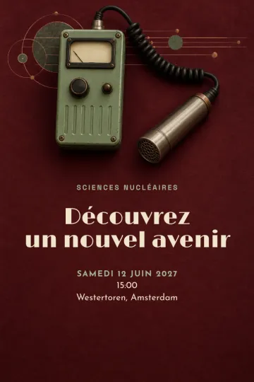 Invitation avec le modèle Sciences nucléaires