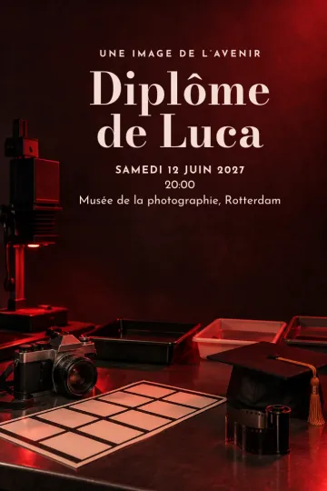 Invitation avec le modèle Chambre noire photo