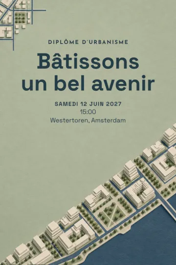 Invitation avec le modèle Diplôme d’urbanisme