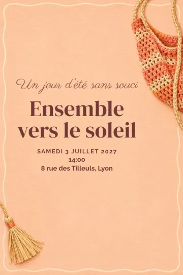 Invitation avec le modèle Une journée d'été libre