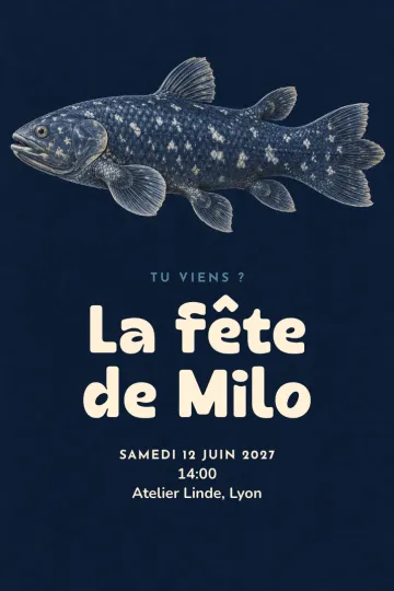 Invitation avec le modèle Découvre le trésor vivant