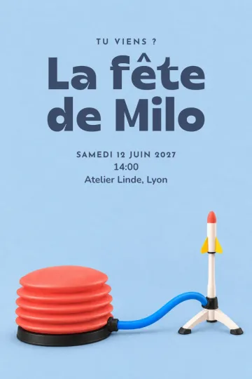 Invitation avec le modèle Fête force de l’air